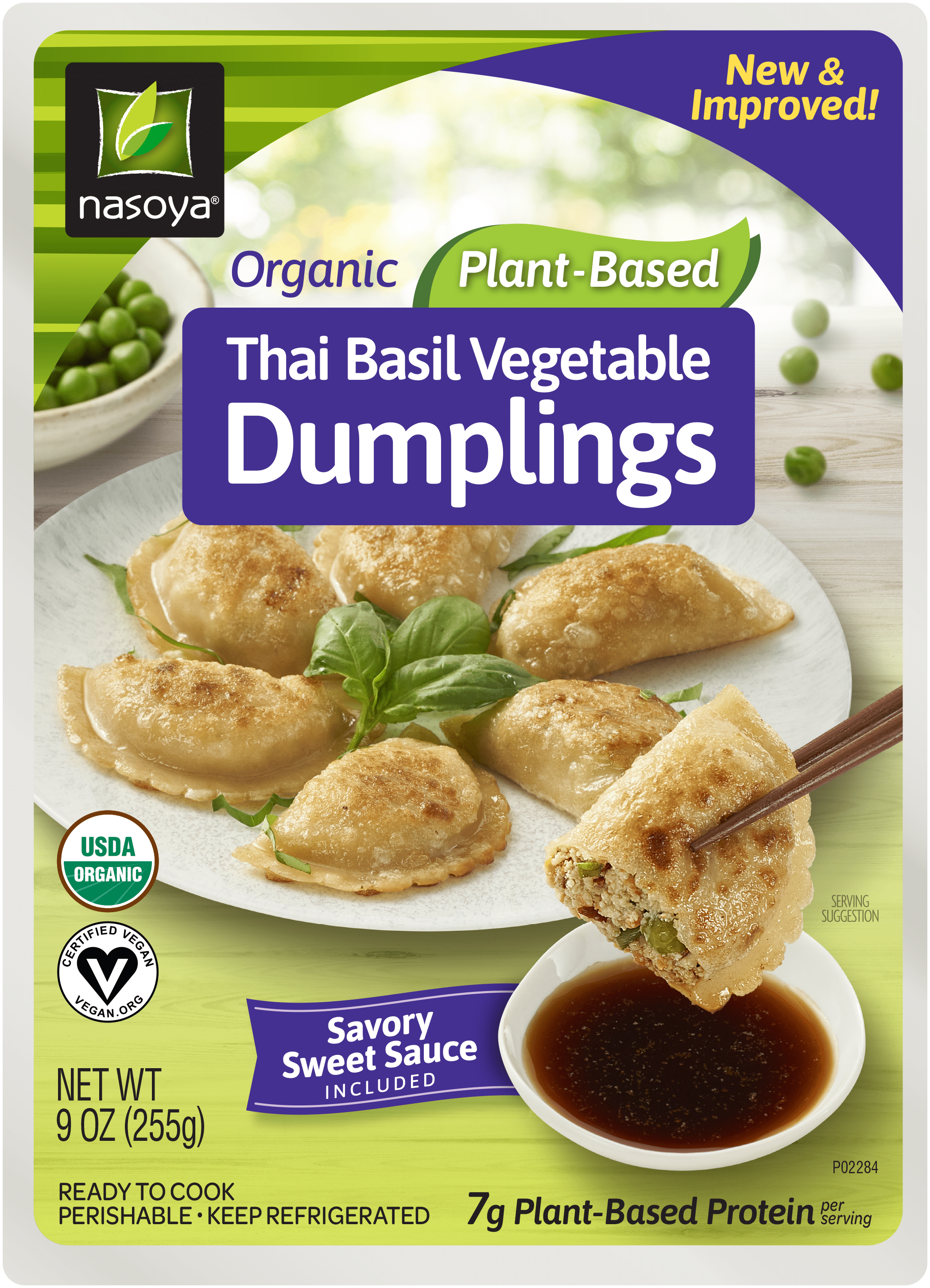 Organic Vegan Thai Basil Vegetable Dumpling Nasoya