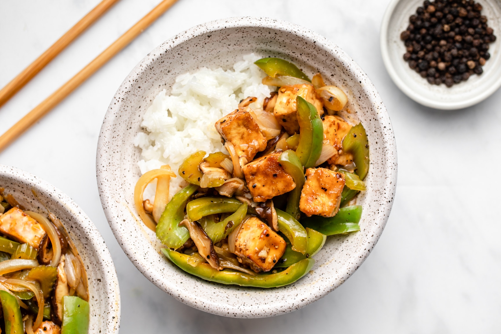 Black Pepper Tofu Stir Fry