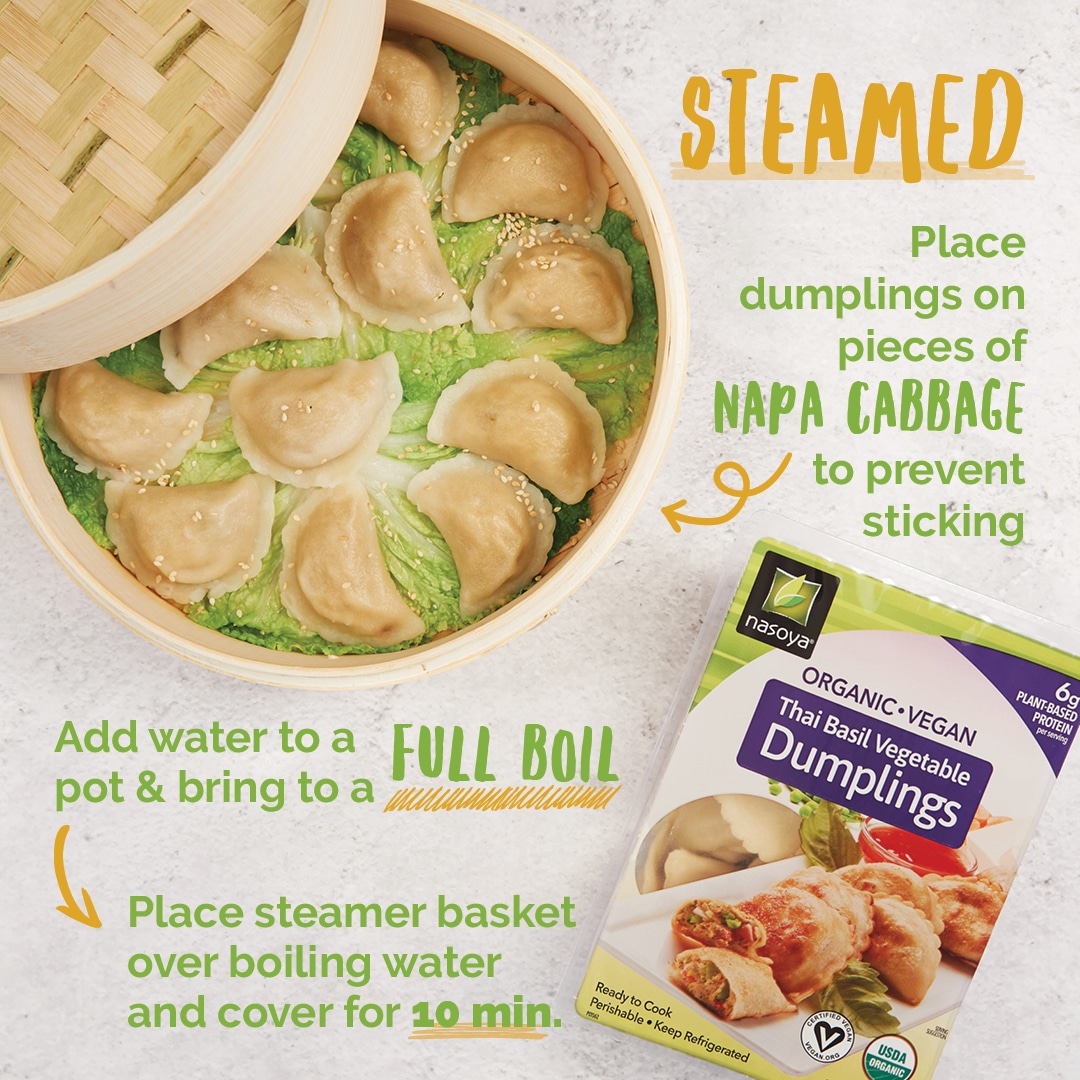 Organic Vegan Thai Basil Vegetable Dumpling Nasoya